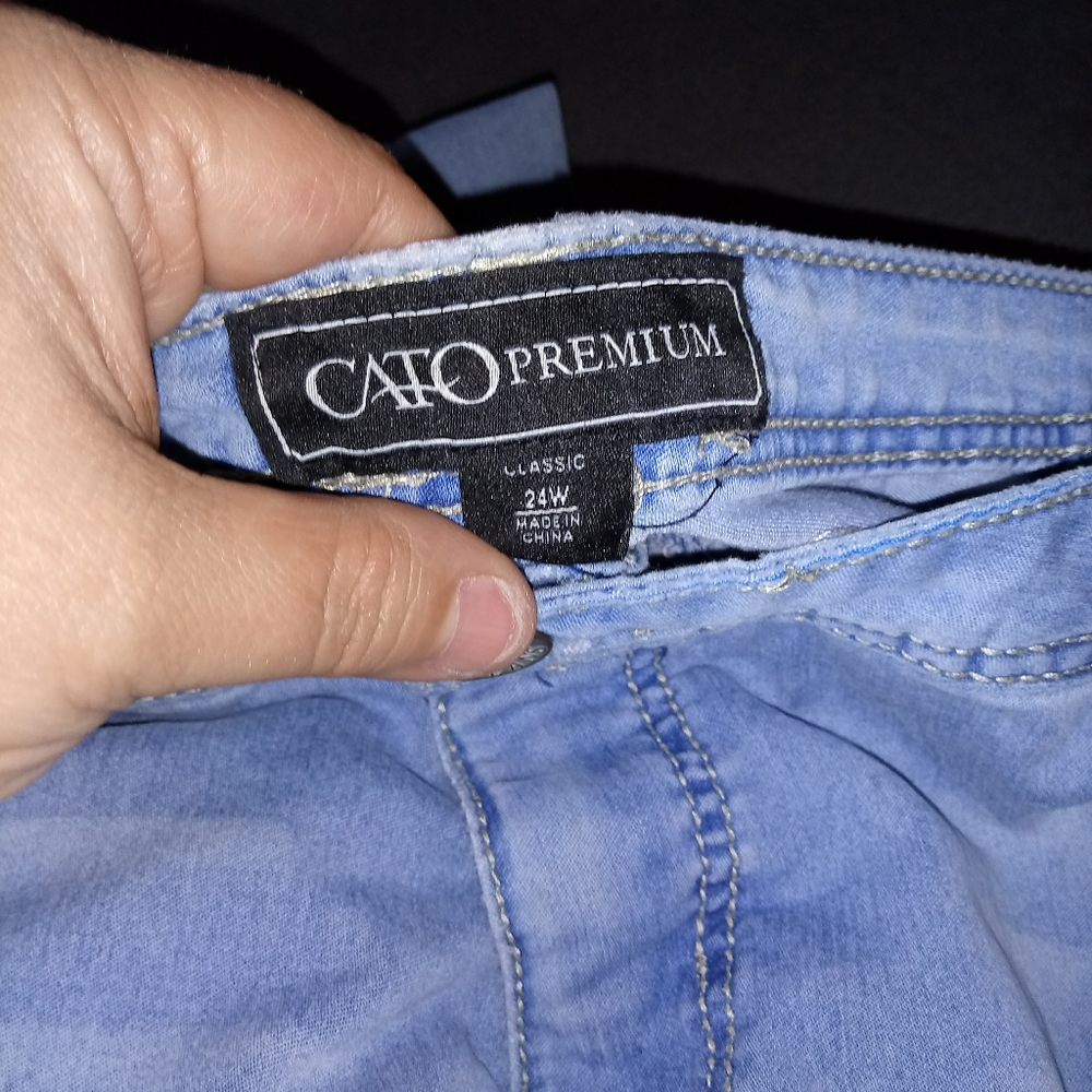 Plus size Cato wide leg jeans